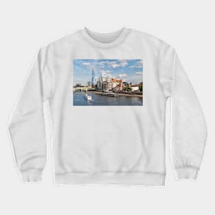 London Skyline and River Thames Crewneck Sweatshirt